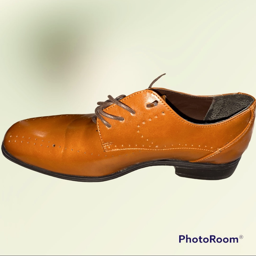 Stacy Adams boys Cognac dress shoes